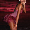 Elegant Glitter Halter Dress in Premium Polyester Blend – Slight Stretch for Comfort-Cramta