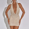 Elegant Kylie Mini Dress in 100% Polyester with Slight Stretch – Perfect for Any Occasion-Cramta