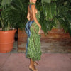 Elegant Long Sleeve Maxi Dress for Women with Tassel Detail - Premium Polyester Fabric-Cramta