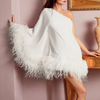 Elegant Off-Shoulder Party Dress for Women – Premium Polyester Mini Dress-Cramta
