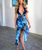 Elegant Ruffles Dress in 100% Polyester – Perfect for Any Occasion-Cramta