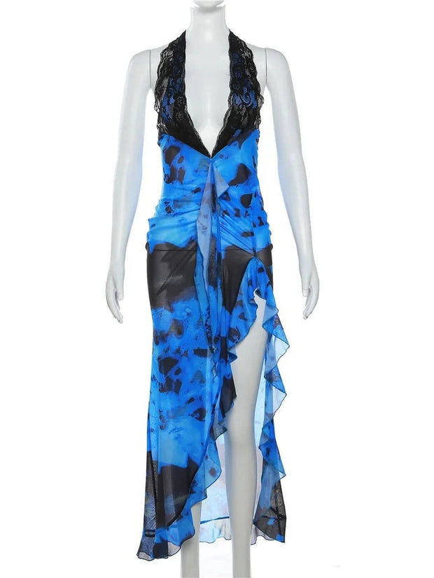 Elegant Ruffles Dress in 100% Polyester – Perfect for Any Occasion-Cramta