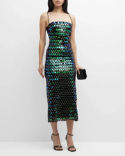 Elegant Sequin Dress for Women - Medium Stretch Polyester and Acetate-Cramta