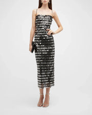 Elegant Sequin Dress for Women - Medium Stretch Polyester and Acetate-Cramta