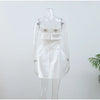 Elegant Strapless Dress in 100% Polyester – Perfect for Any Occasion-Cramta