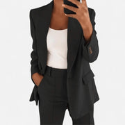 Elegant Women's Suit – Tailored Two-Piece Pant Suit with Blazer and Trousers for Modern Sophistication