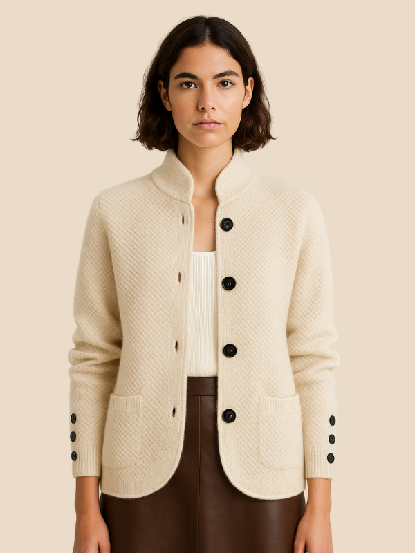 Elegant Womens Blazer – Tailored Fit, Soft Knit Polyester, Versatile for Work and Casual Outings