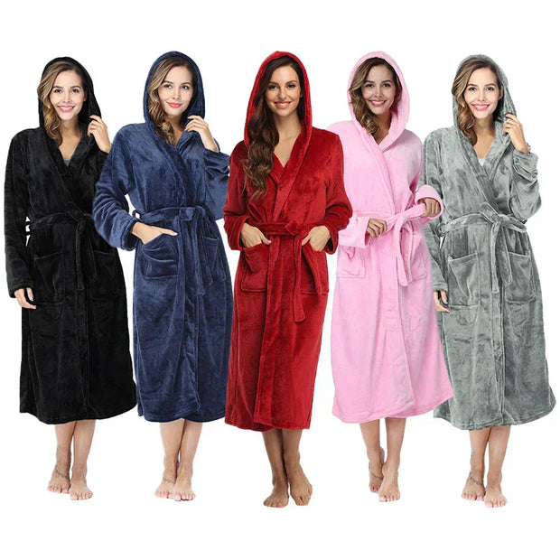 Luna Luxe Nightgown – Ultimate comfort in premium fleece, unmatched softness and warmth-Cramta