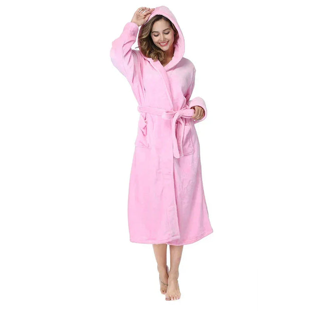 Luna Luxe Nightgown – Ultimate comfort in premium fleece, unmatched softness and warmth-Cramta