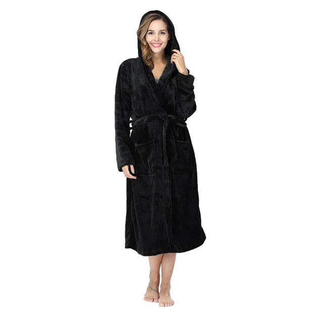 Luna Luxe Nightgown – Ultimate comfort in premium fleece, unmatched softness and warmth-Cramta