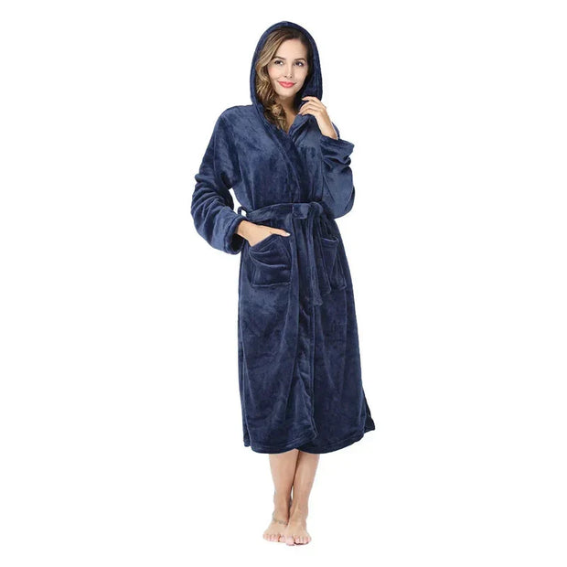 Luna Luxe Nightgown – Ultimate comfort in premium fleece, unmatched softness and warmth-Cramta