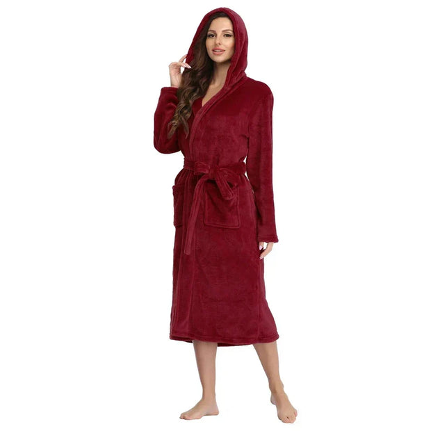 Luna Luxe Nightgown – Ultimate comfort in premium fleece, unmatched softness and warmth-Cramta