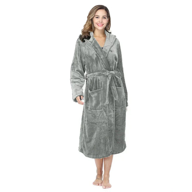 Luna Luxe Nightgown – Ultimate comfort in premium fleece, unmatched softness and warmth-Cramta