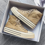 Aurelia Leather – High-top suede sneakers with platform sole for an elegant look and ultimate comfort-Cramta