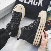 Aurelia Leather – High-top suede sneakers with platform sole for an elegant look and ultimate comfort-Cramta