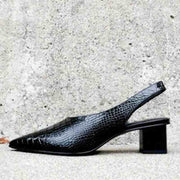 Lara Croco Orthopedic Pumps – Sophisticated Elegance and Ergonomic Comfort for Everyday Use-Cramta