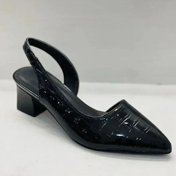 Lara Croco Orthopedic Pumps – Sophisticated Elegance and Ergonomic Comfort for Everyday Use-Cramta