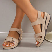 CALLIE Summer Sandals - Eco-friendly PU Comfortable with Adjustable Straps for a Chic and Practical Style-Cramta