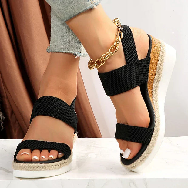 Elliana Ankle Strap Sandals with Stretch for Unmatched Comfort and Style All Day-Cramta