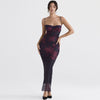 Floral Maxi Dress for Women with Handmade Zipper Closure – High-Quality Long Dress in Polyester-Cramta