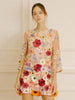 Flower Printed Short Summer Dress for Women – Premium Polyester, Casual and Elegant-Cramta