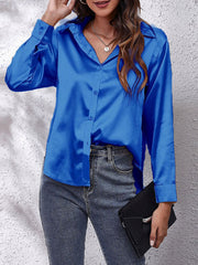 Luxurious Silk Blouse – Unparalleled Elegance and Absolute Comfort with Long Sleeves-Cramta