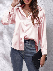 Luxurious Silk Blouse – Unparalleled Elegance and Absolute Comfort with Long Sleeves-Cramta