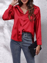 Luxurious Silk Blouse – Unparalleled Elegance and Absolute Comfort with Long Sleeves-Cramta