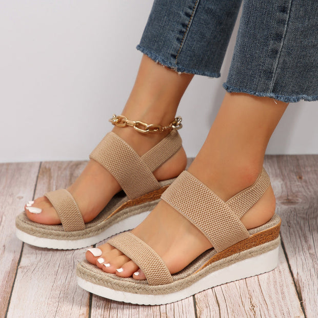 Elliana Ankle Strap Sandals with Stretch for Unmatched Comfort and Style All Day-Cramta