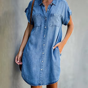 SADIE V-Neck Dress – Elegance and Comfort for All Occasions-Cramta