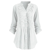 Hailei Long Blouse with Flowing Pof Movements – Unmatched Elegance and Comfort for the Office-Cramta