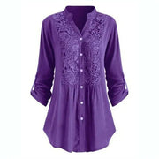 Hailei Long Blouse with Flowing Pof Movements – Unmatched Elegance and Comfort for the Office-Cramta