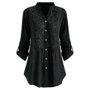 Hailei Long Blouse with Flowing Pof Movements – Unmatched Elegance and Comfort for the Office-Cramta