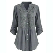 Hailei Long Blouse with Flowing Pof Movements – Unmatched Elegance and Comfort for the Office-Cramta
