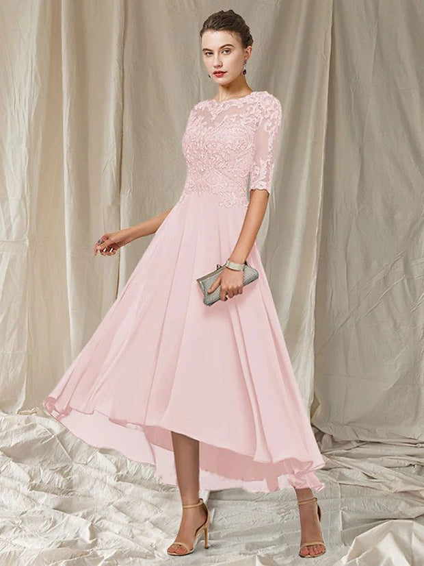 Elegant Valencia Lace Dress - Perfect for Your Special Occasions-Cramta