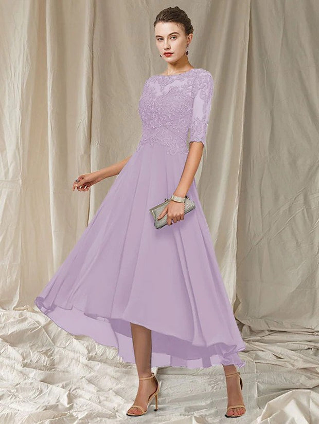 Elegant Valencia Lace Dress - Perfect for Your Special Occasions-Cramta