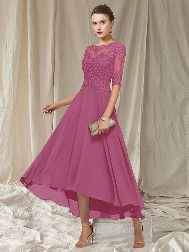 Elegant Valencia Lace Dress - Perfect for Your Special Occasions-Cramta