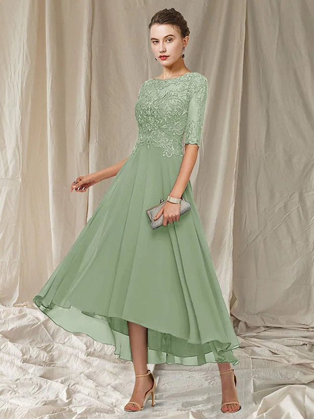 Elegant Valencia Lace Dress - Perfect for Your Special Occasions-Cramta