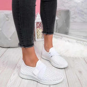 Women's Slip-On Sneakers with Velcro - Combine Comfort and Style for Everyday-Cramta