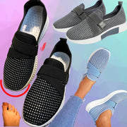 Women's Slip-On Sneakers with Velcro - Combine Comfort and Style for Everyday-Cramta