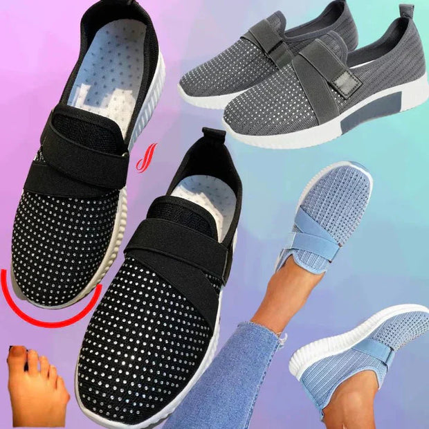 Velcro Sneakers Selena Easy to Wear – Comfort and Practicality for All Day-Cramta