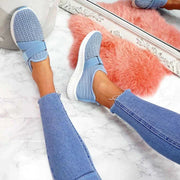 Women's Slip-On Sneakers with Velcro - Combine Comfort and Style for Everyday-Cramta
