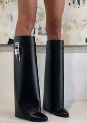 Valeria Block Heel Ankle Boots – Sophisticated Style and Unparalleled Comfort for Every Day-Cramta