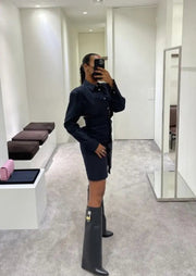Valeria Block Heel Ankle Boots – Sophisticated Style and Unparalleled Comfort for Every Day-Cramta