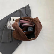 Elora Suede Shoulder Bag – Sophistication and Style for Everyday-Cramta