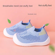 Kids Blue Sneakers Size 10 – Breathable Mesh with Non-Slip Sole for Active Play