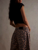 Leopard Print Wide Leg Jeans with Mid-Rise Fit for Comfortable Stylish Wear 3