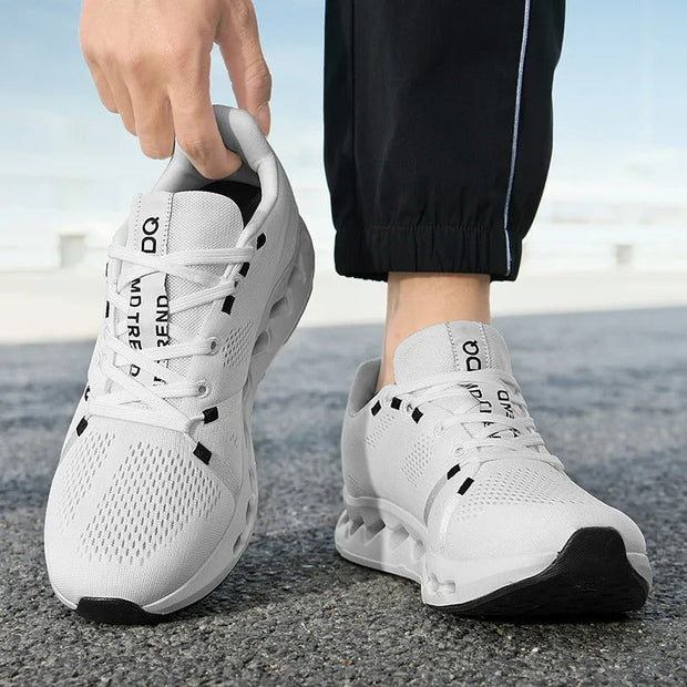 Lightweight Breathable Running Shoes for Men - Soft Sole Ideal for Training and Outdoor Sports