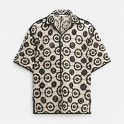 Lightweight Striped Shirt for Men – Breathable Casual Fit with Full Button-Up and Light Stretch