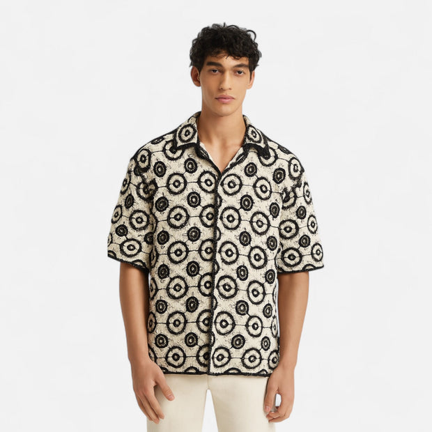 Lightweight Striped Shirt for Men – Breathable Casual Fit with Full Button-Up and Light Stretch